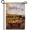 Small Wagon Of Gourds Double Sided Garden Flag