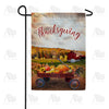 Small Wagon Of Gourds Double Sided Garden Flag