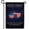 Never Forget Double Sided Garden Flag