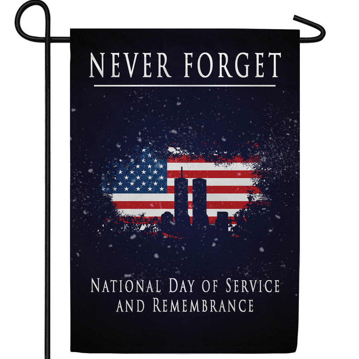 Never Forget Double Sided Garden Flag