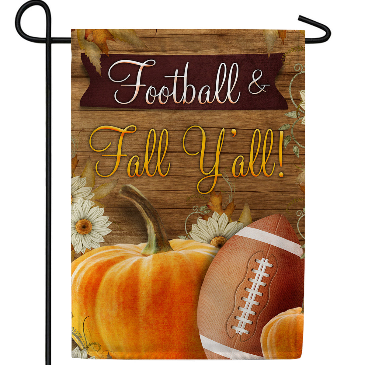 Football & Fall Y'all! Double Sided Garden Flag