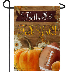 Football & Fall Y'all! Double Sided Garden Flag