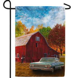 Pickin' At The Barn Double Sided Garden Flag