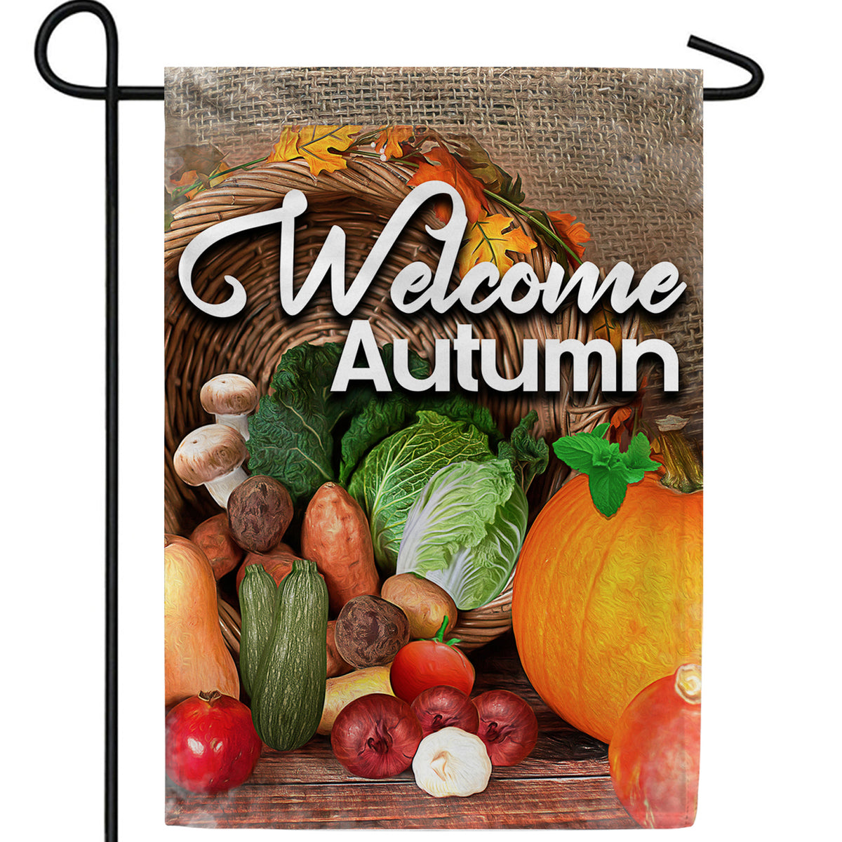 Autumn Food Harvest Double Sided Garden Flag