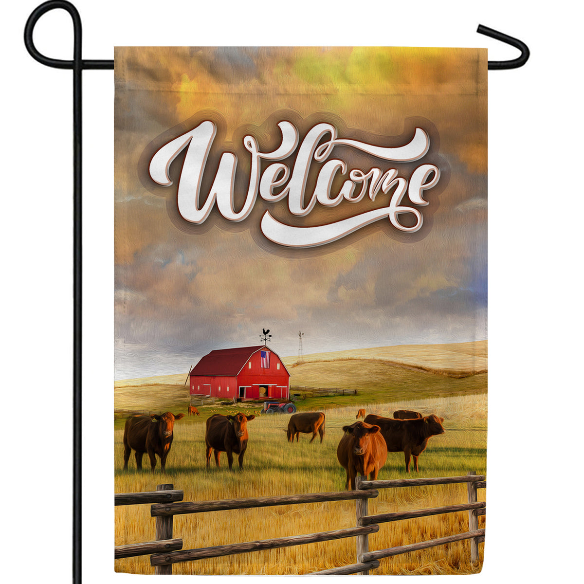 Welcome To Rural America Double Sided Garden Flag