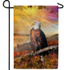 Eagle Basking In Sunlight Double Sided Garden Flag