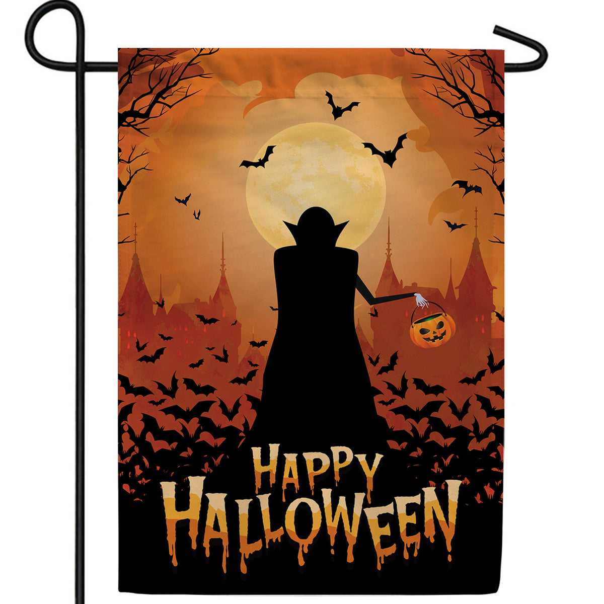 Dracula Walking Double Sided Garden Flag