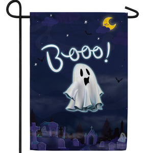 Ghostly Cemetery Double Sided Garden Flag