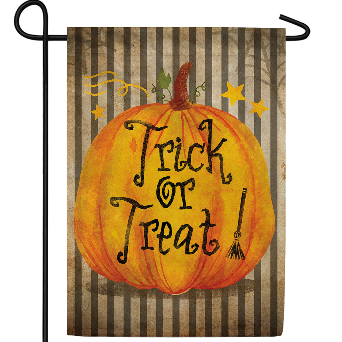 Trick Or Treat Pumpkin Double Sided Garden Flag