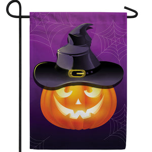 Jack O Lantern Double Sided Garden Flag