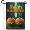 Pumpkins In Woods Double Sided Garden Flag