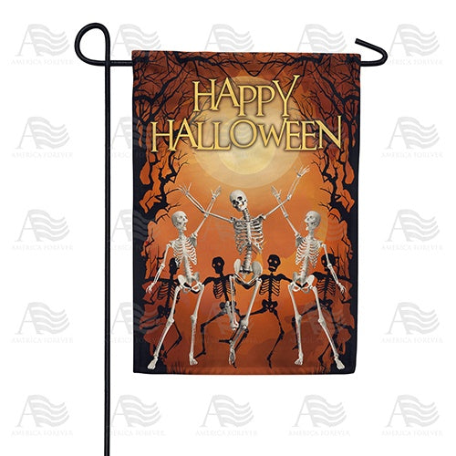 Dancing Skeletons Double Sided Garden Flag