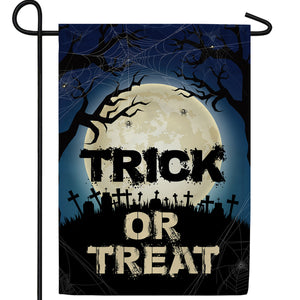 Spooky Graveyard Double Sided Garden Flag