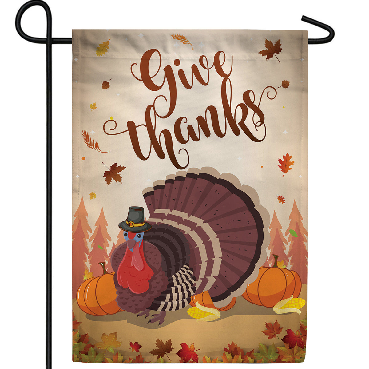 Season To Give Thanks Double Sided Garden Flag