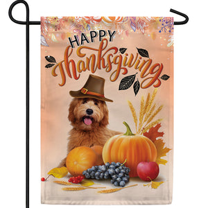 Pilgrim Pup Double Sided Garden Flag