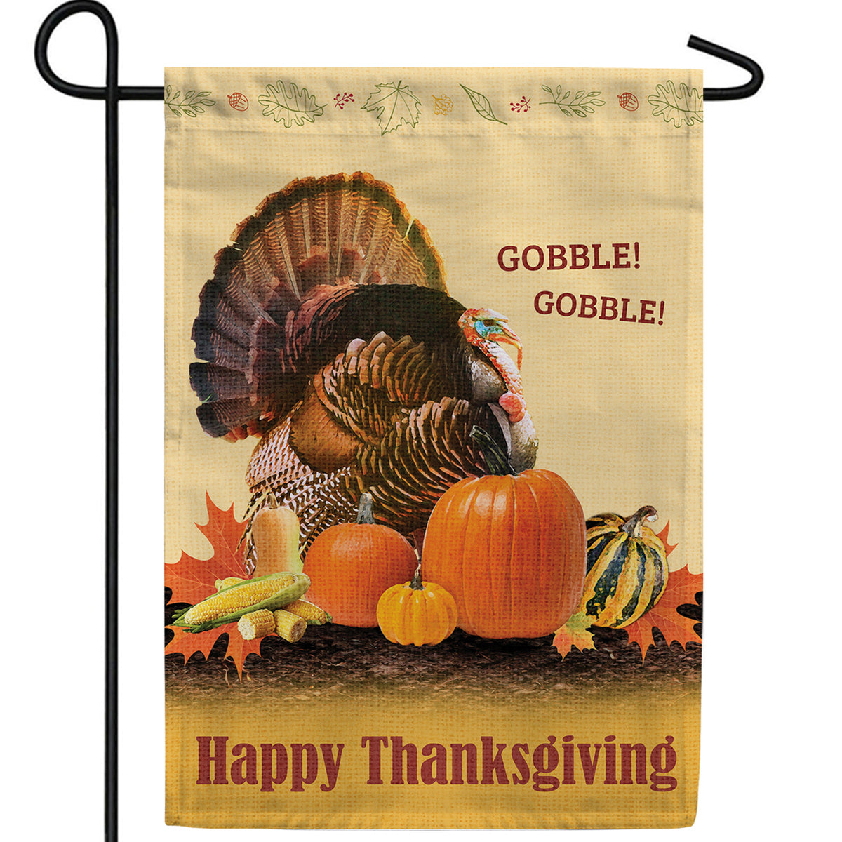 Gobble! Gobble! Double Sided Garden Flag