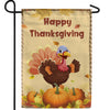 Comical Thanksgiving Turkey Double Sided Garden Flag