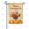 Comical Thanksgiving Turkey Double Sided Garden Flag