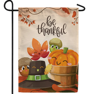 Fall Faces Double Sided Garden Flag