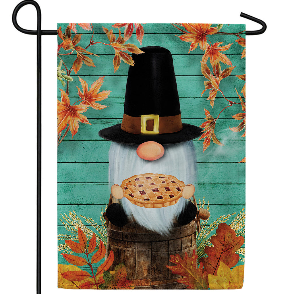 Pilgrim Gnome Double Sided Garden Flag