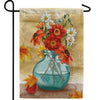 Fall Flowers Painting Double Sided Garden Flag
