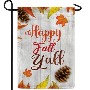 America Forever Happy Fall Y'all Double Sided Garden Flag