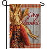 Give Thanks Indian Corns Double Sided Garden Flag