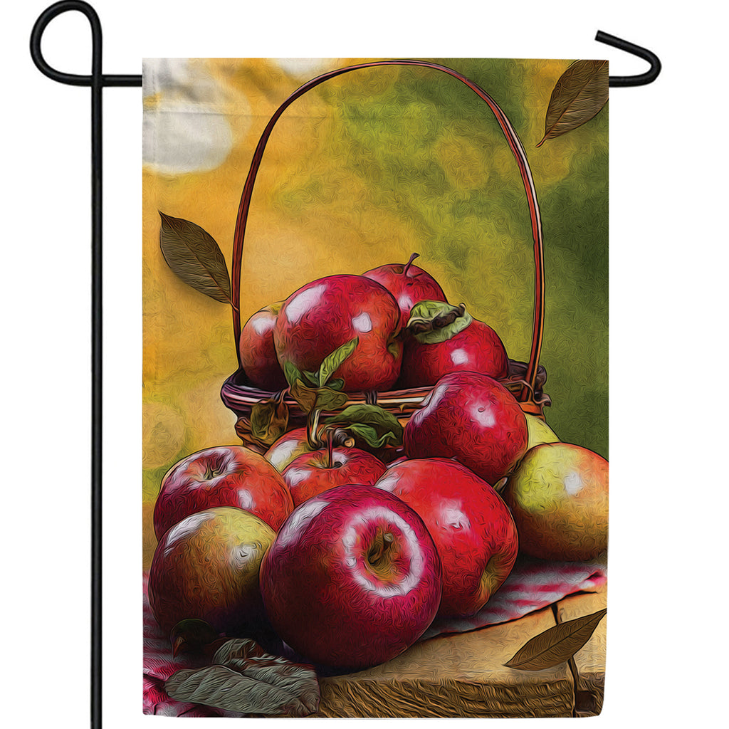 Red Delicious Apples Double Sided Garden Flag