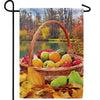 Fall Bountiful Basket Double Sided Garden Flag