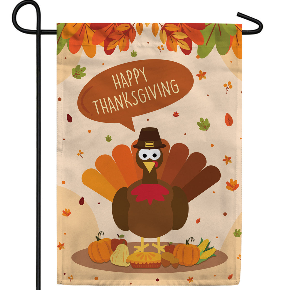Time To Gobble Up! Double Sided Garden Flag