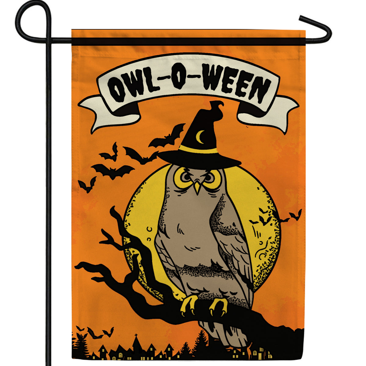 Wizard Owl Double Sided Garden Flag