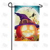 Pumpkin Moon Glow Double Sided Garden Flag
