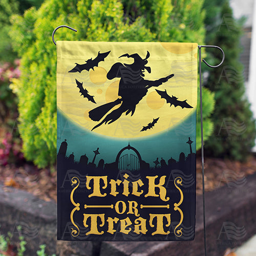 Graveyard Flight Double Sided Garden Flag