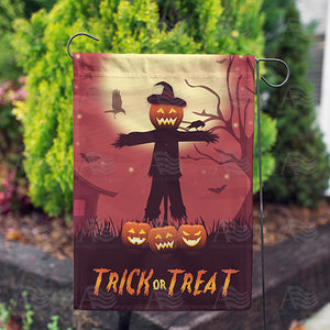 Eerie Halloween Night Double Sided Garden Flag