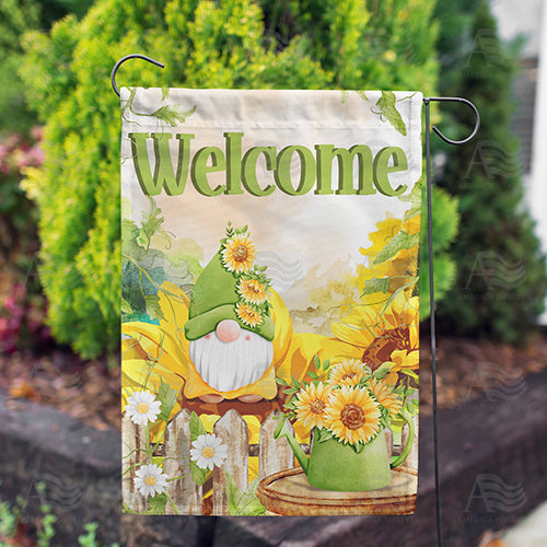 Autumn Gnome Double Sided Garden Flag