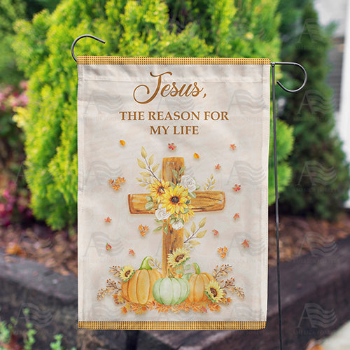 I Live For Jesus Double Sided Garden Flag