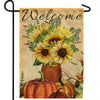 Vase Of Sunflowers Double Sided Garden Flag