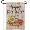Fall Y'all Red Truck Double Sided Garden Flag