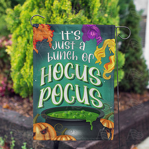Just a Bunch of Hocus Pocus Double Sided Garden Flag