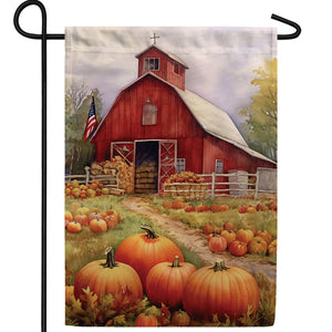 American Pumpkin Farm Double Sided Garden Flag