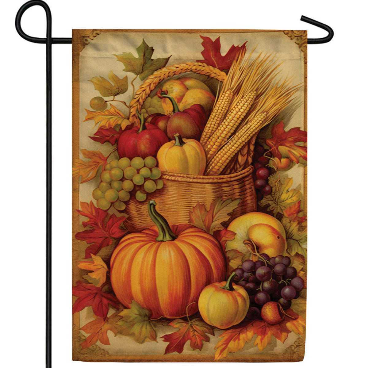 Picture Perfect Harvest Double Sided Garden Flag