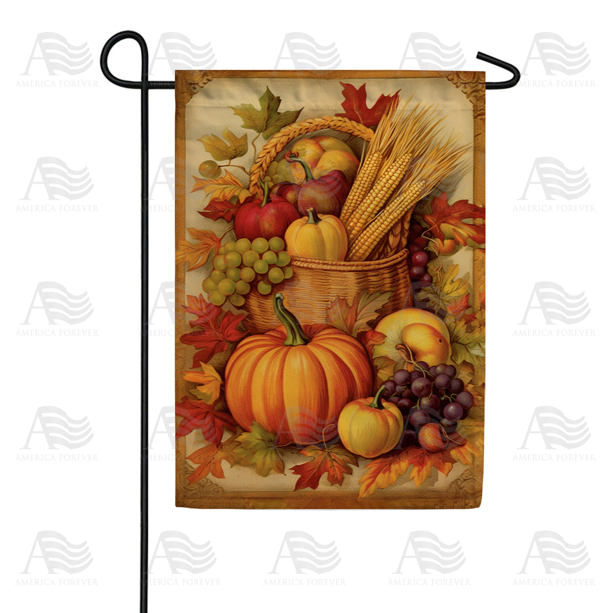Picture Perfect Harvest Double Sided Garden Flag