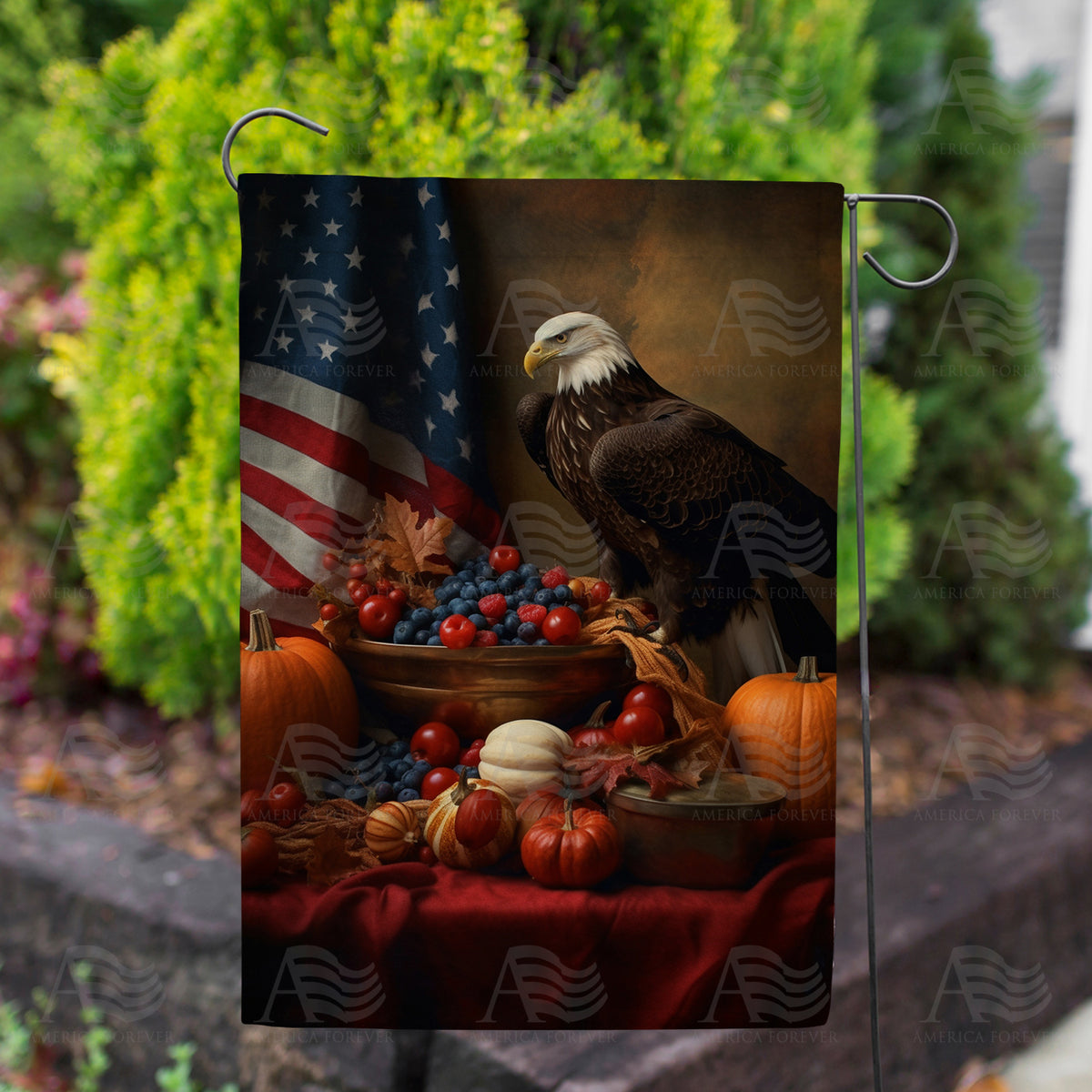 American Thanksgiving Double Sided Garden Flag
