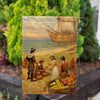 Thanksgiving Vegetable Market Double Sided Garden Flag