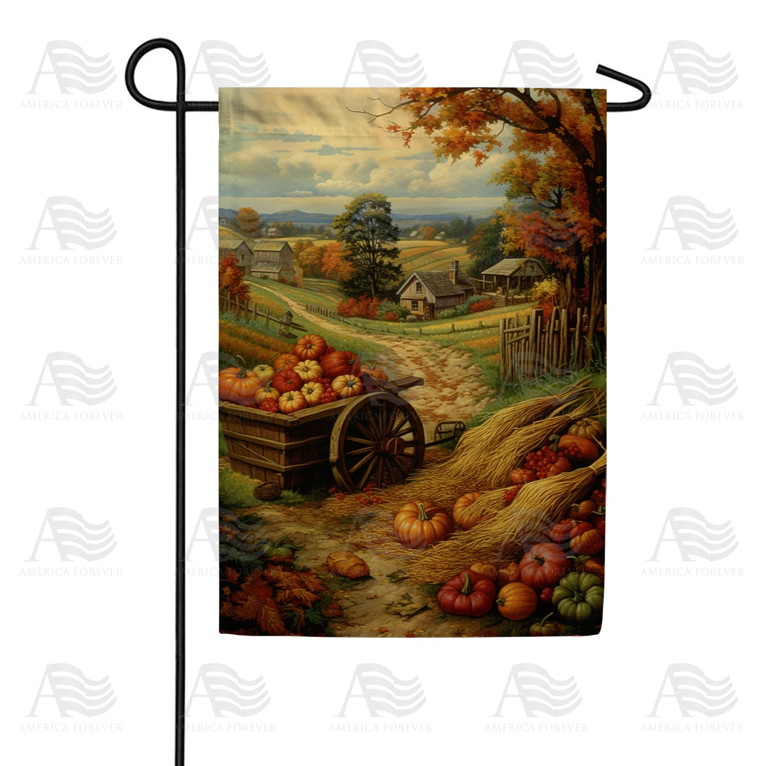 Peaceful Autumn Valley Double Sided Garden Flag