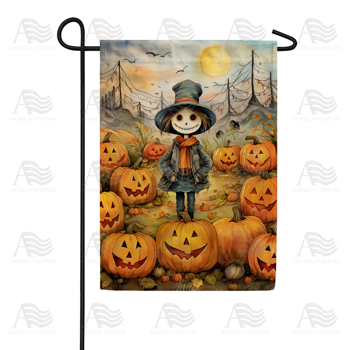 Penelope's Pumpkin Patch Double Sided Garden Flag