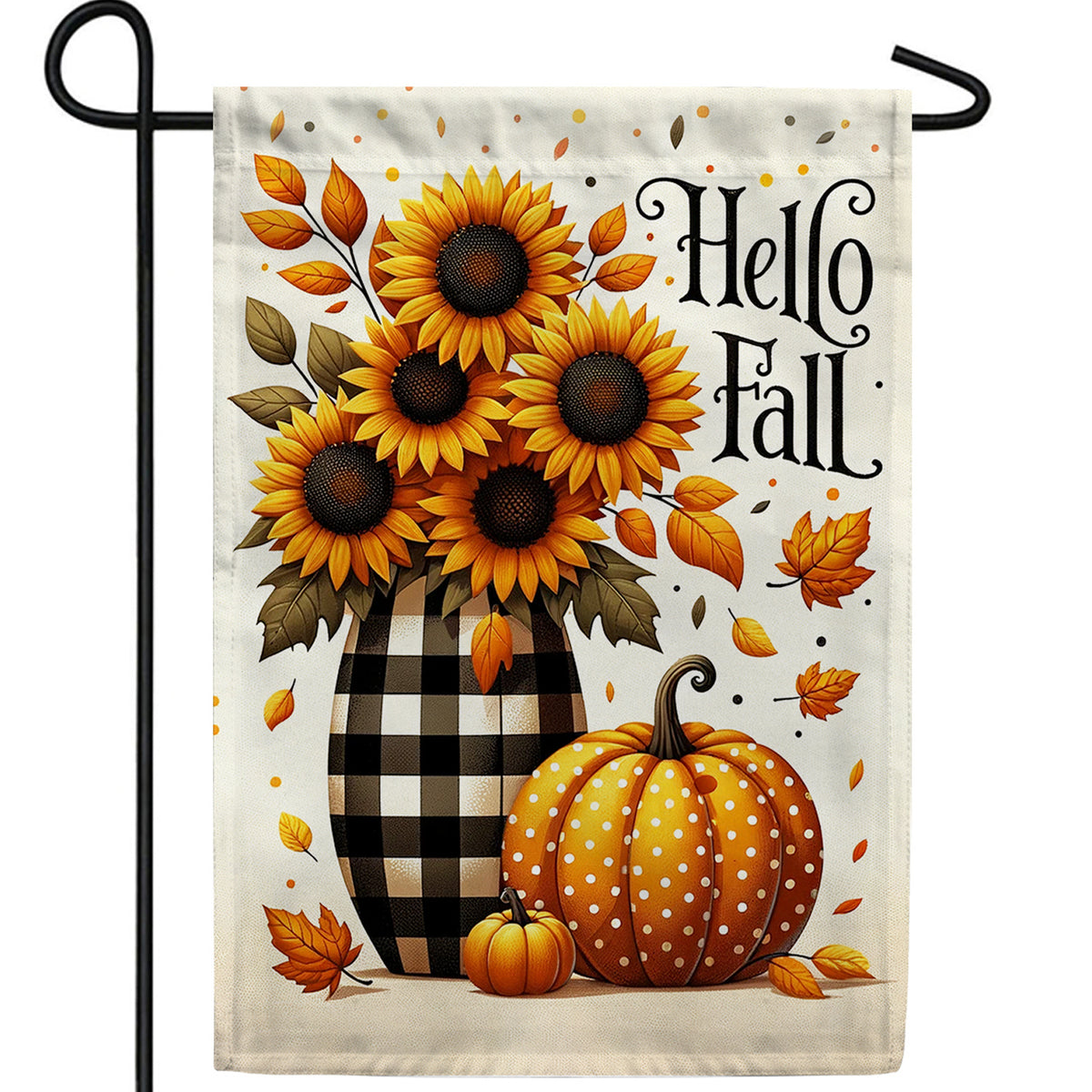 Sunflower Fall Bouquet Double Sided Garden Flag