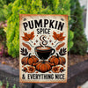 Autumn Pumpkin Spice Double Sided Garden Flag