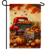 Autumn Harvest Truck Double Sided Garden Flag