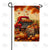 Autumn Harvest Truck Double Sided Garden Flag